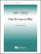 Clair de Lune in Blue SATB choral sheet music cover